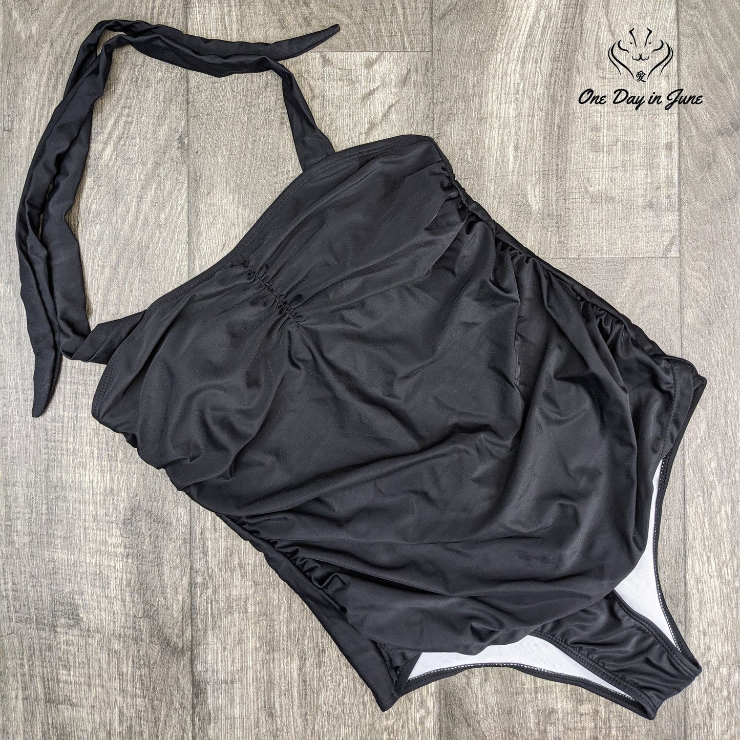 Tempotrek Retro Halter Maternity One Piece Swimsuit Size S