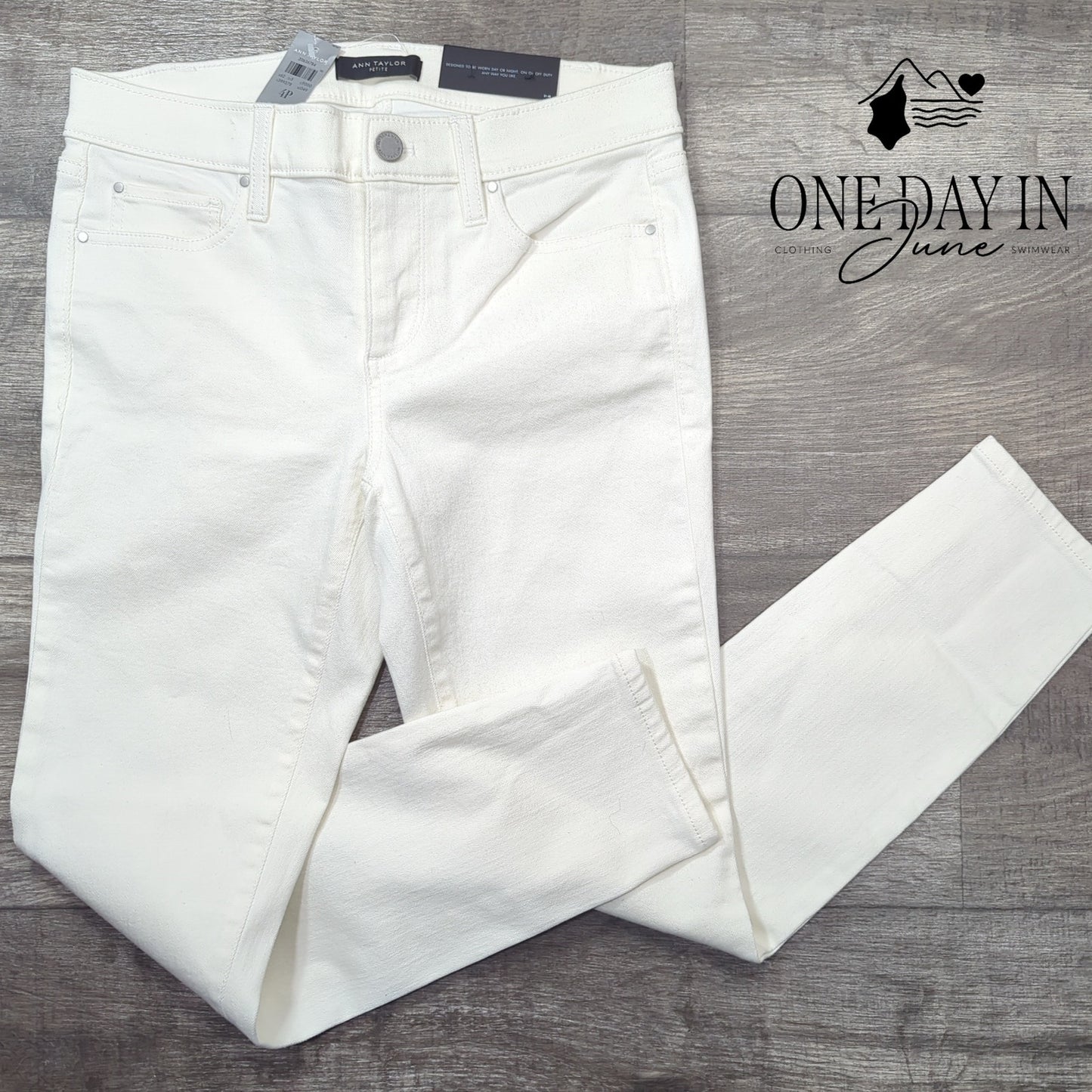 Ann Taylor Petite Modern Fit Skinny Ankle Jeans Size 4P