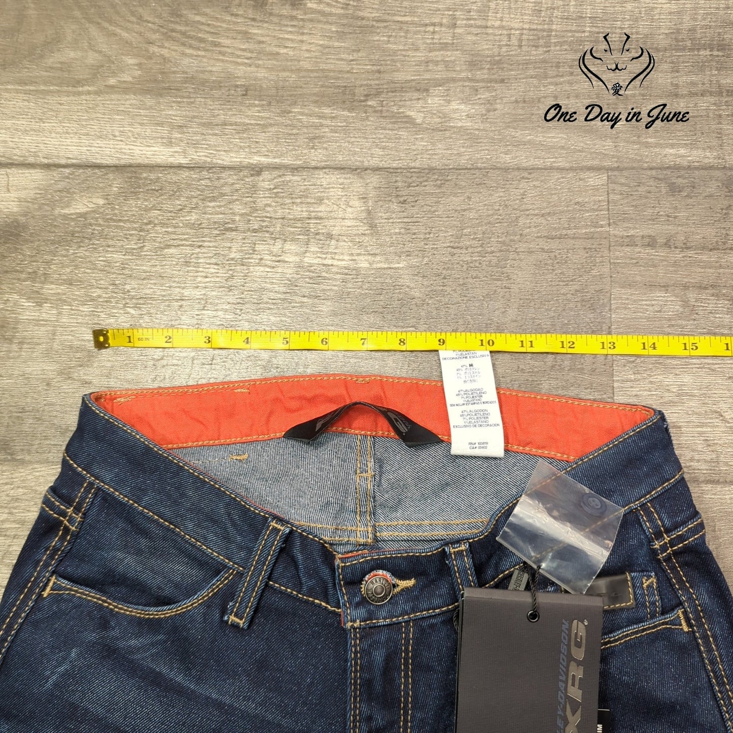 FXRG Harley Davidson Armalith Denim Straight Jeans Size 27 (4)