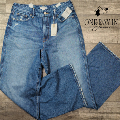 Good American Good Skate High Rise Wide Leg Jeans Indigo713 NWT $188 Size 10