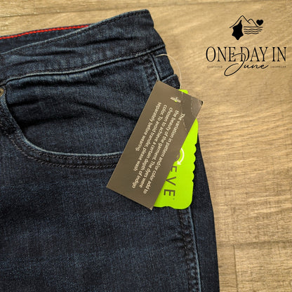 Peace Love World Plus Size Jeans Dark Wash Split Hem Stretch Denim NWT Size 20W
