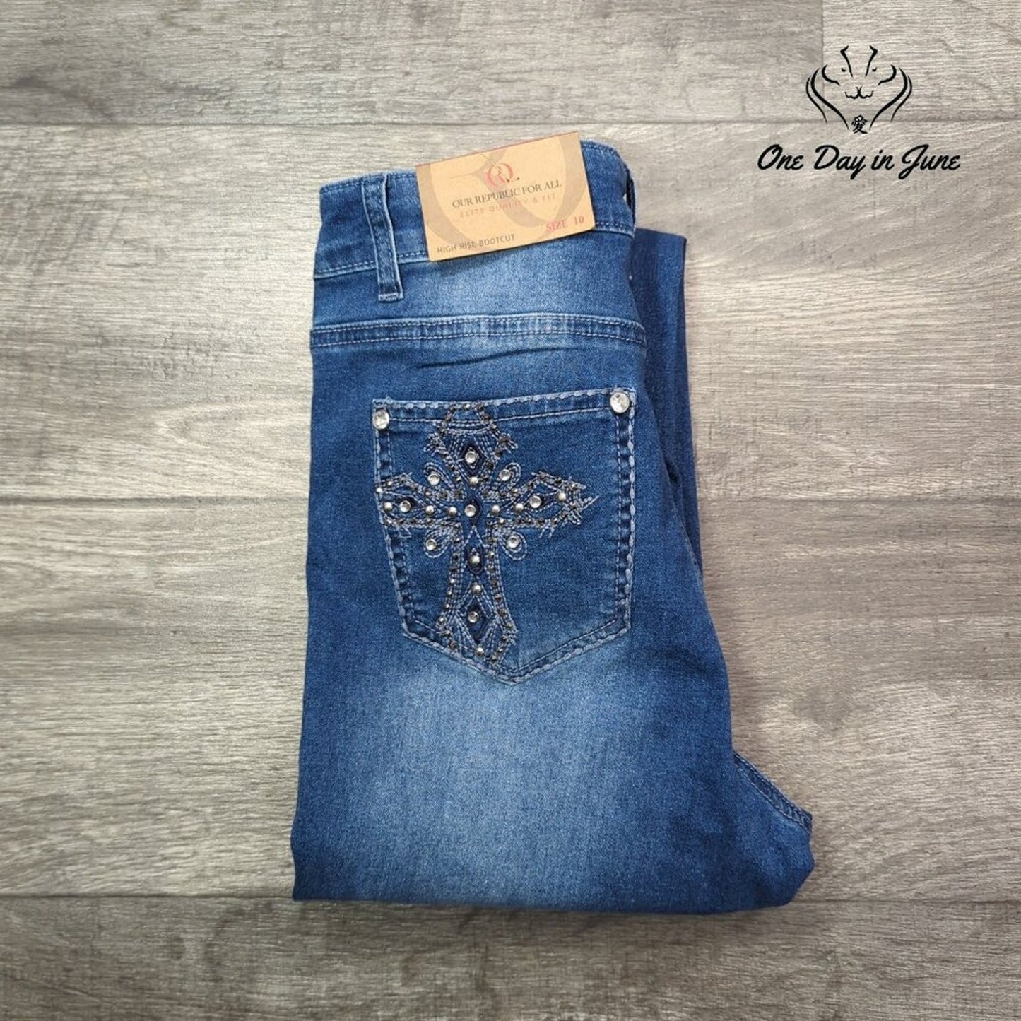 Our Republic For All High Rise Bootcut Jeans Size 10