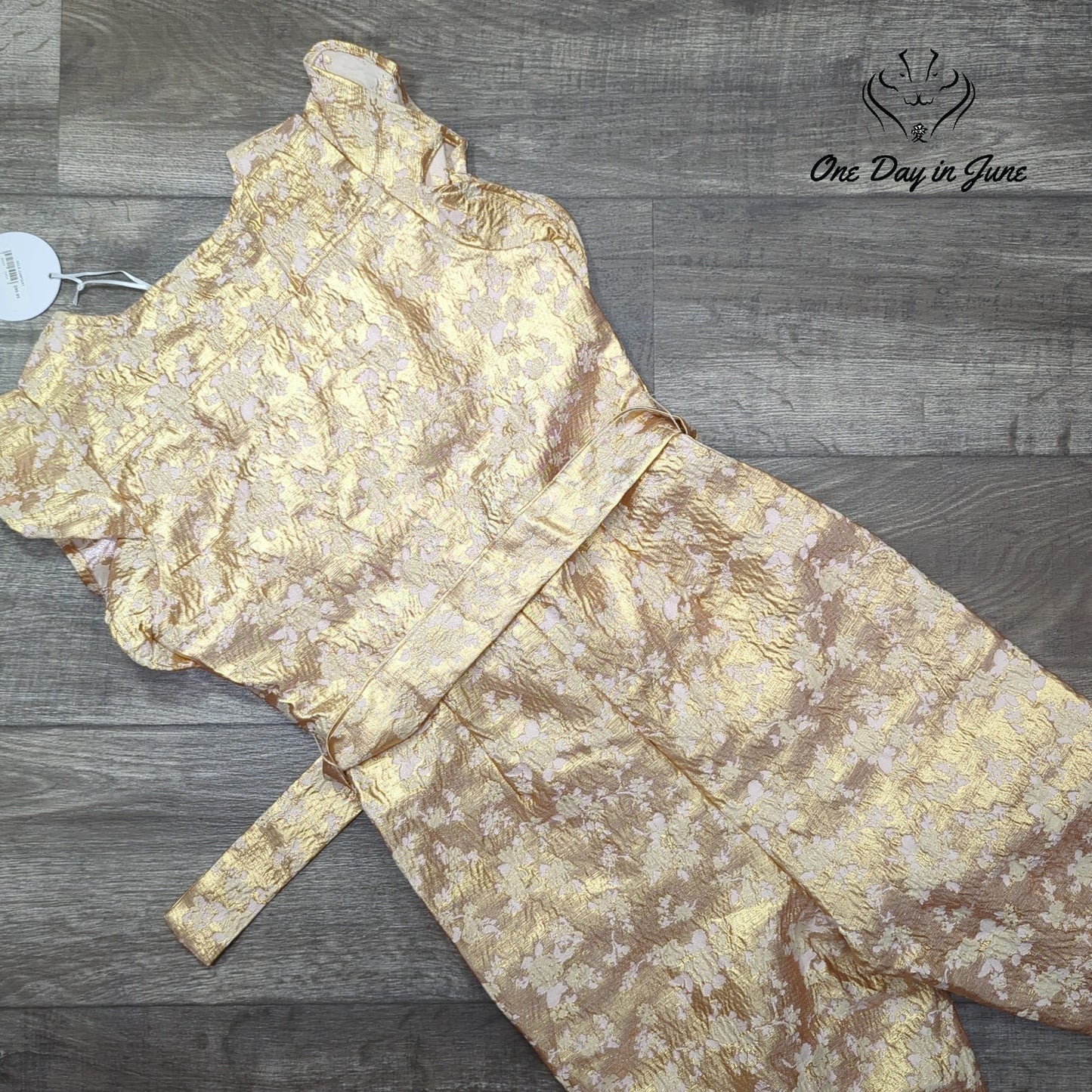 Storia Cap Sleeve Jumpsuit Size S