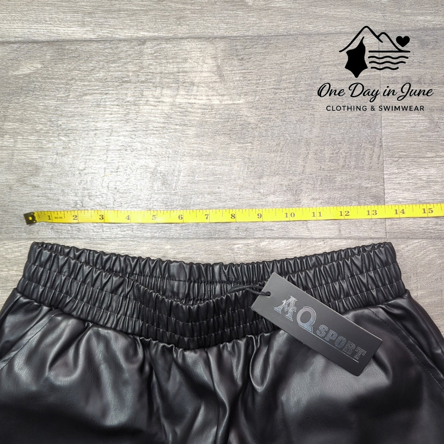 AQ Sport Faux Leather Jogger Pants Size S