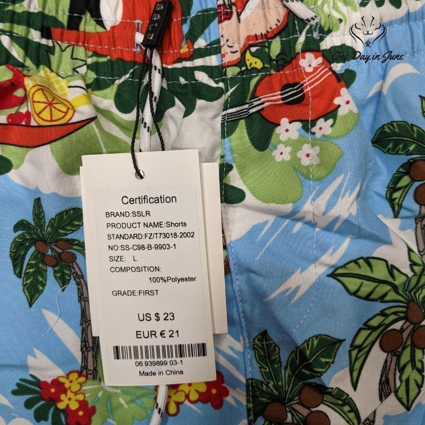 SSLR Floral Swim Trunks Size L