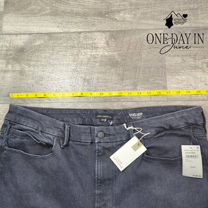 Good American Always Fits Good Legs Straight Jeans Black NWT $168 Size 20-22