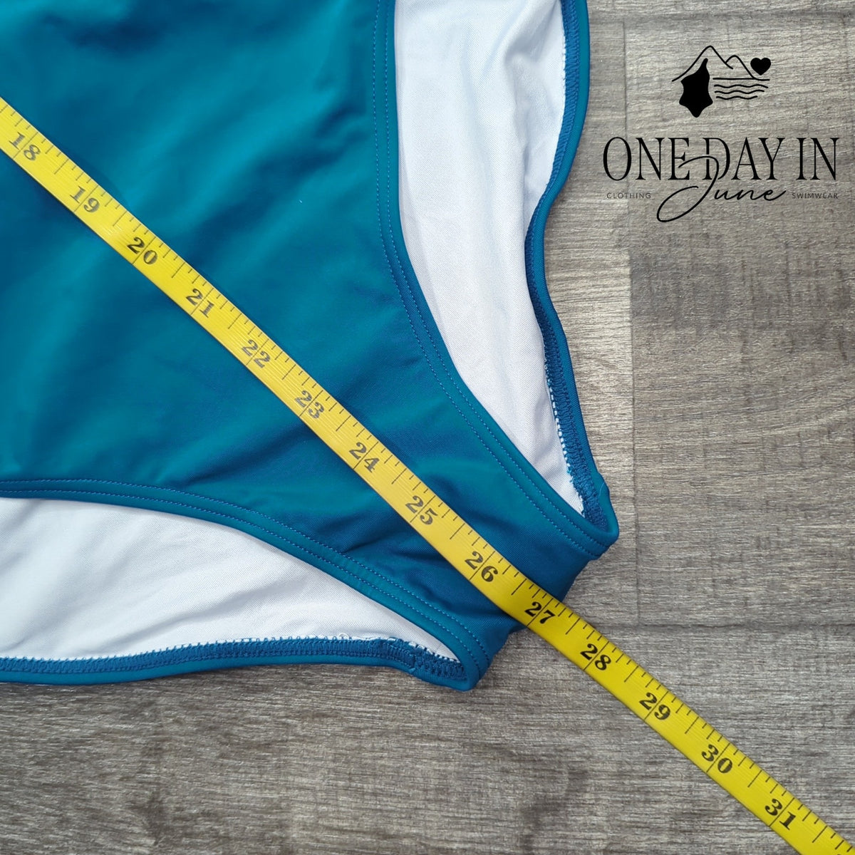 B2Prity Ruffle Cutout V Neck One Piece Swimsuit Teal NWT Size M
