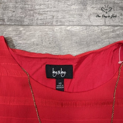 ByxBy Short Sleeve Cold Shoulder Top Size XS