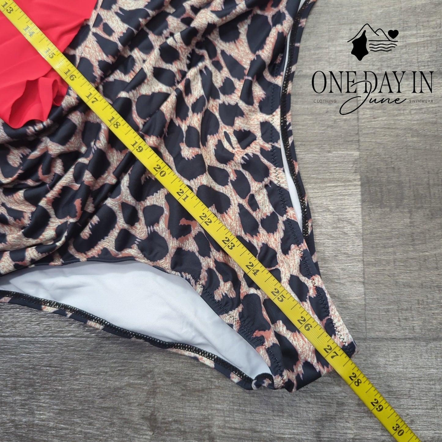 CharmLeaks Flounce Tummy Control One Piece Swimsuit Size XL