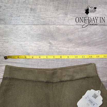 Altar'd State Pull On Knit Mini Skirt Olive Green NWT $59.95 Size S