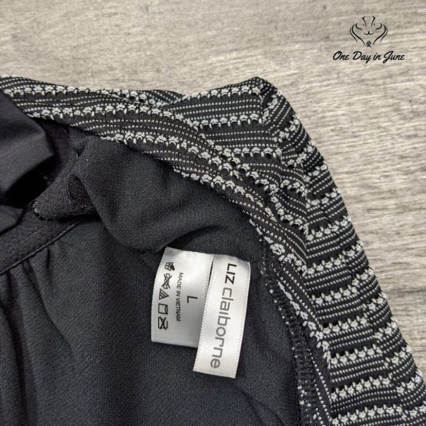 Liz Claiborne Halter Tankini Top Size L