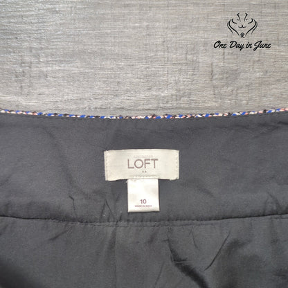 Loft Lined Mini Skirt Size 10