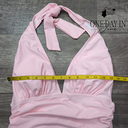 Aimage Halter One Piece Swimsuiit Size M
