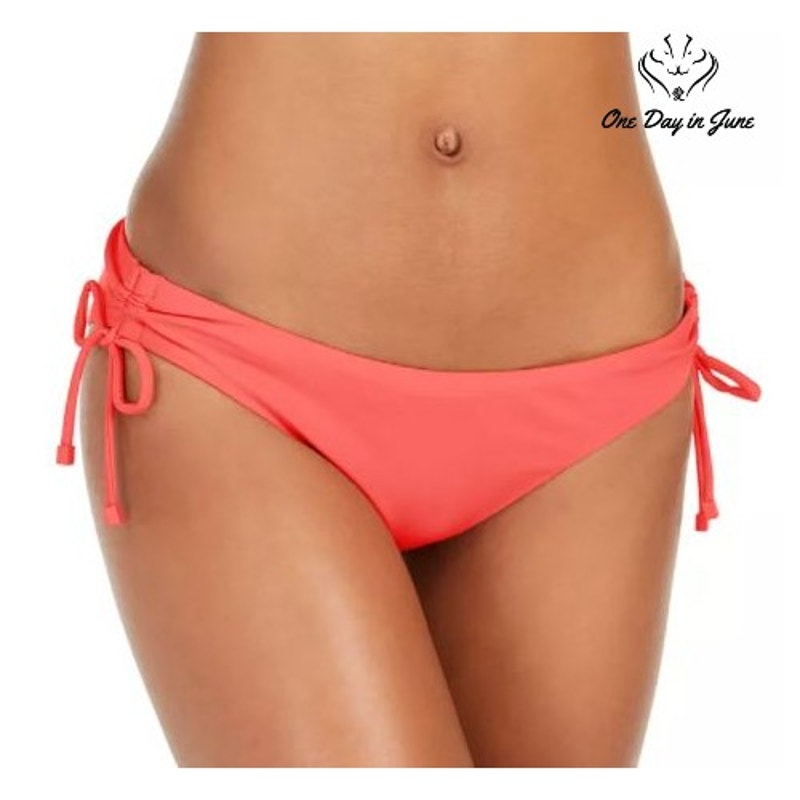 Bar III Side Tie Hipster Bikini Bottoms Swimwear Bathing Suit Size XL