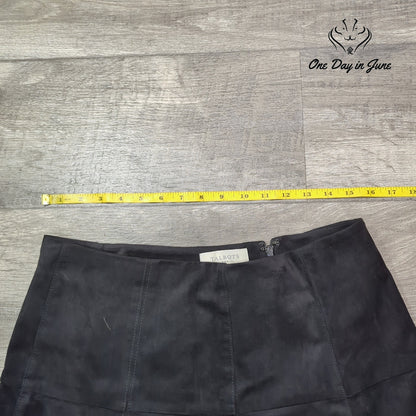 Talbots Faux Suede A Line Knee Length Skirt Size 10