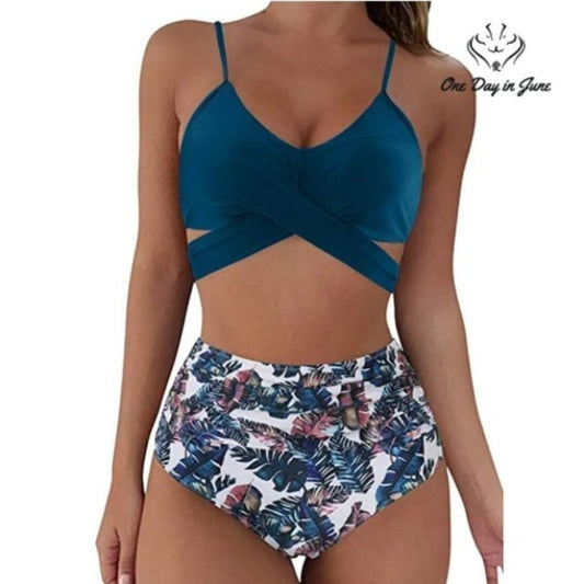 ODIJ Bandage Wrap Padded Bikini Size M