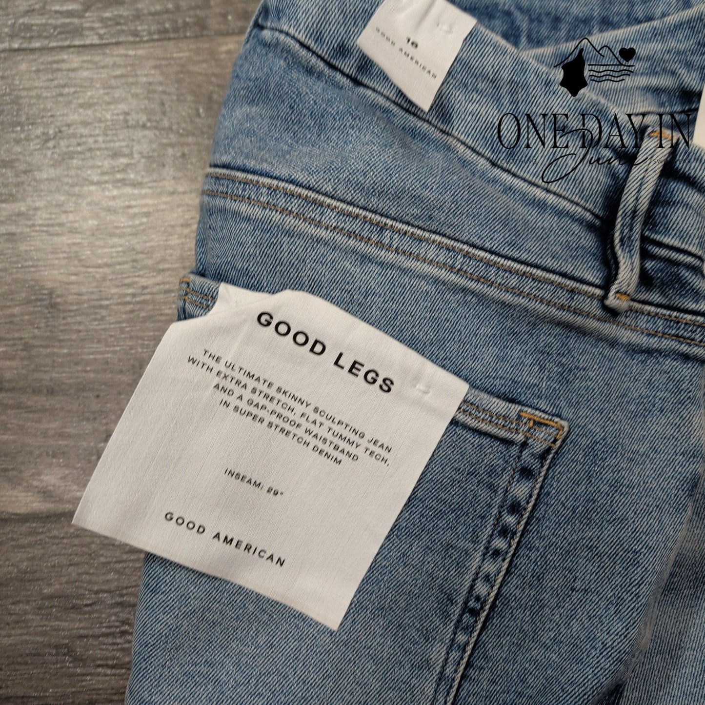 Good American Good Legs Sculpting Skinny Jeans Size 16