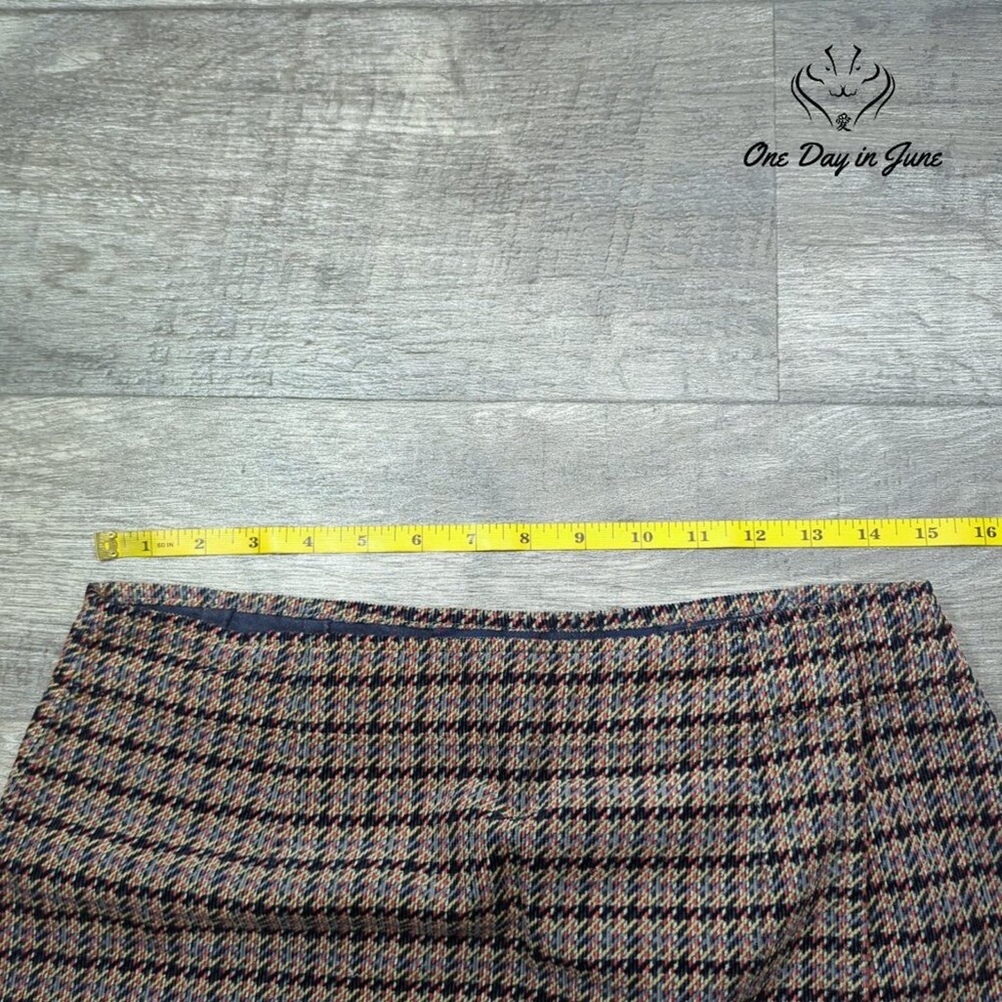 The Limited Womens Multicolor Tweed Wrap Skirt 100% Cotton Size 8