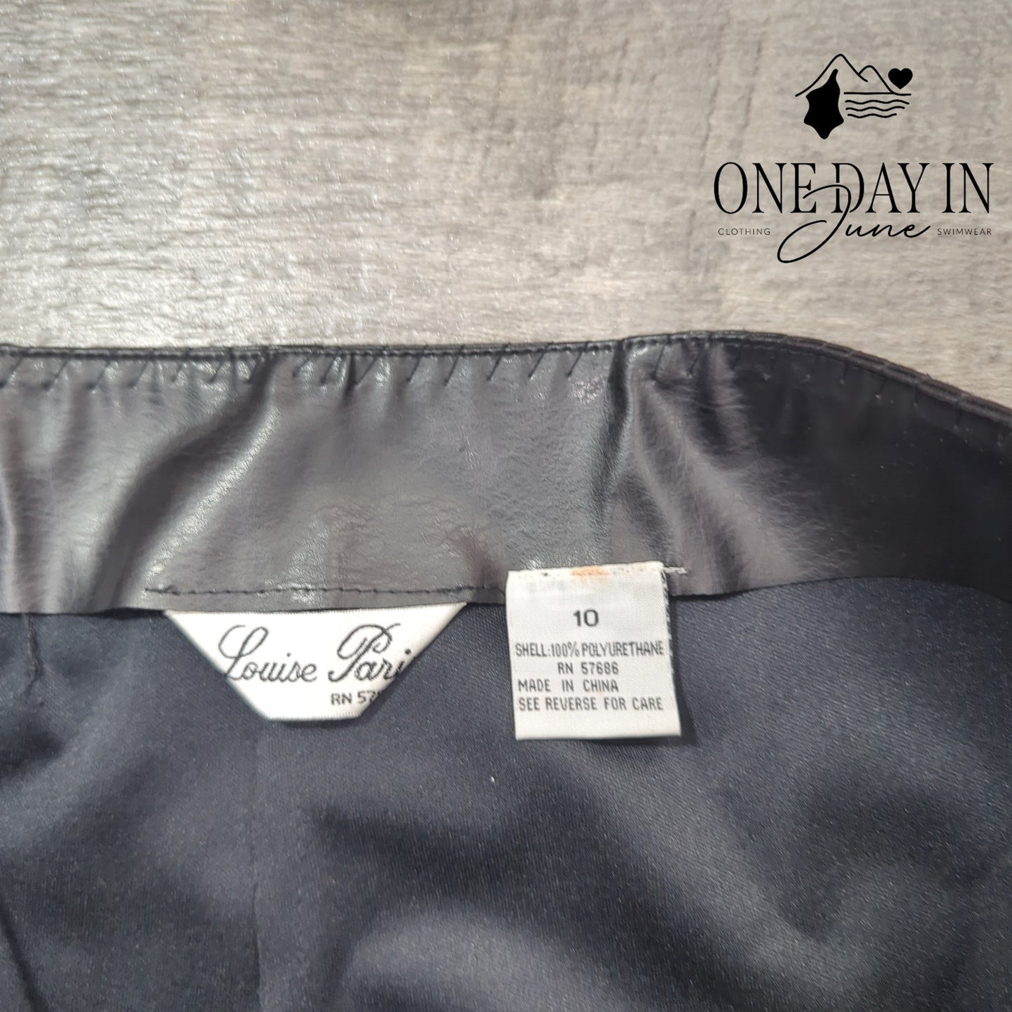 Louise Paris Vintage Lace Up Faux Leather Pants Size 10