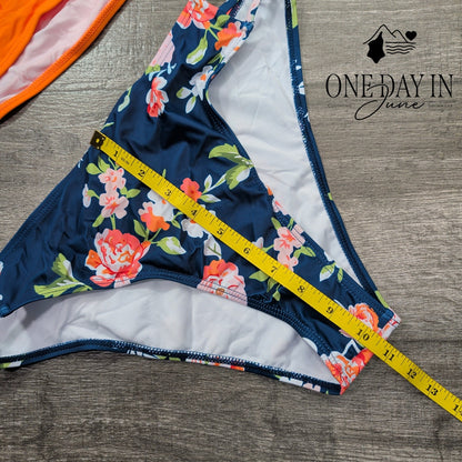 Aleumdr Floral Bikini Swimsuit Size L