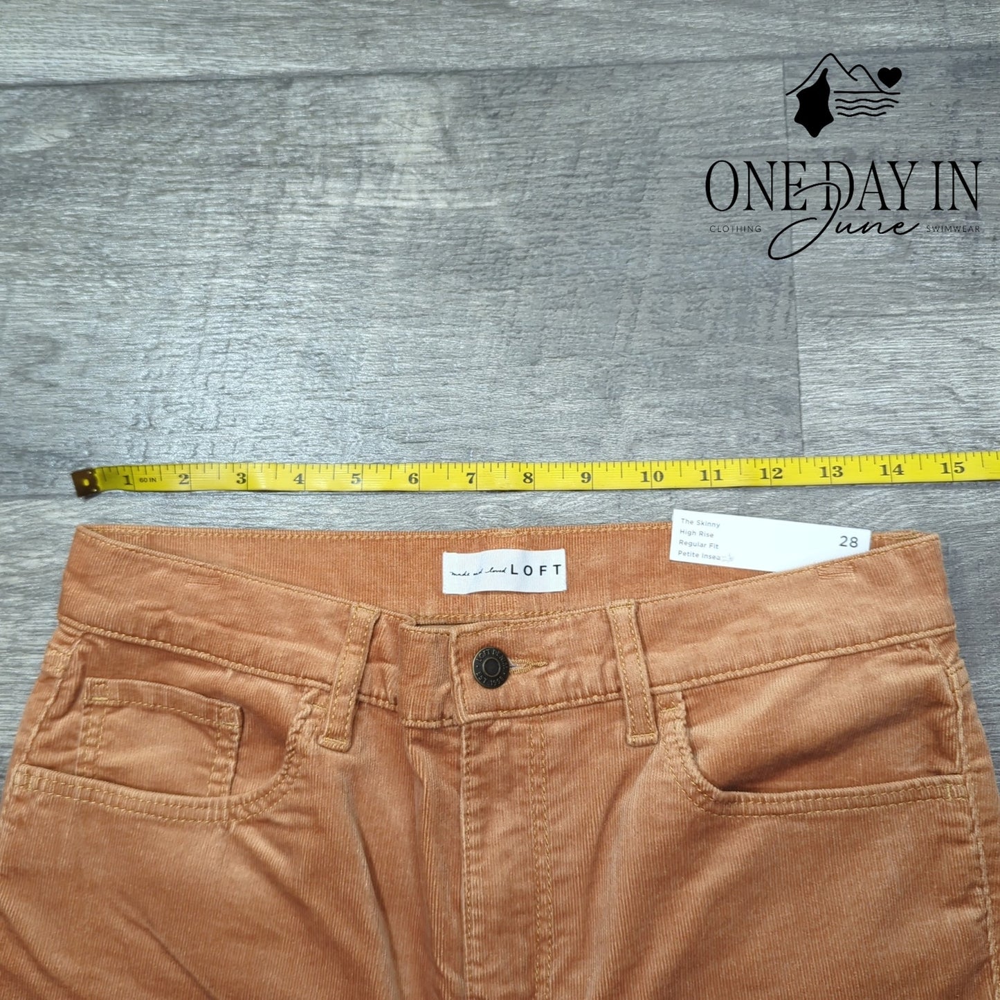 Loft Petite High Rise Skinny Corduroy Pants Size 28 (6)