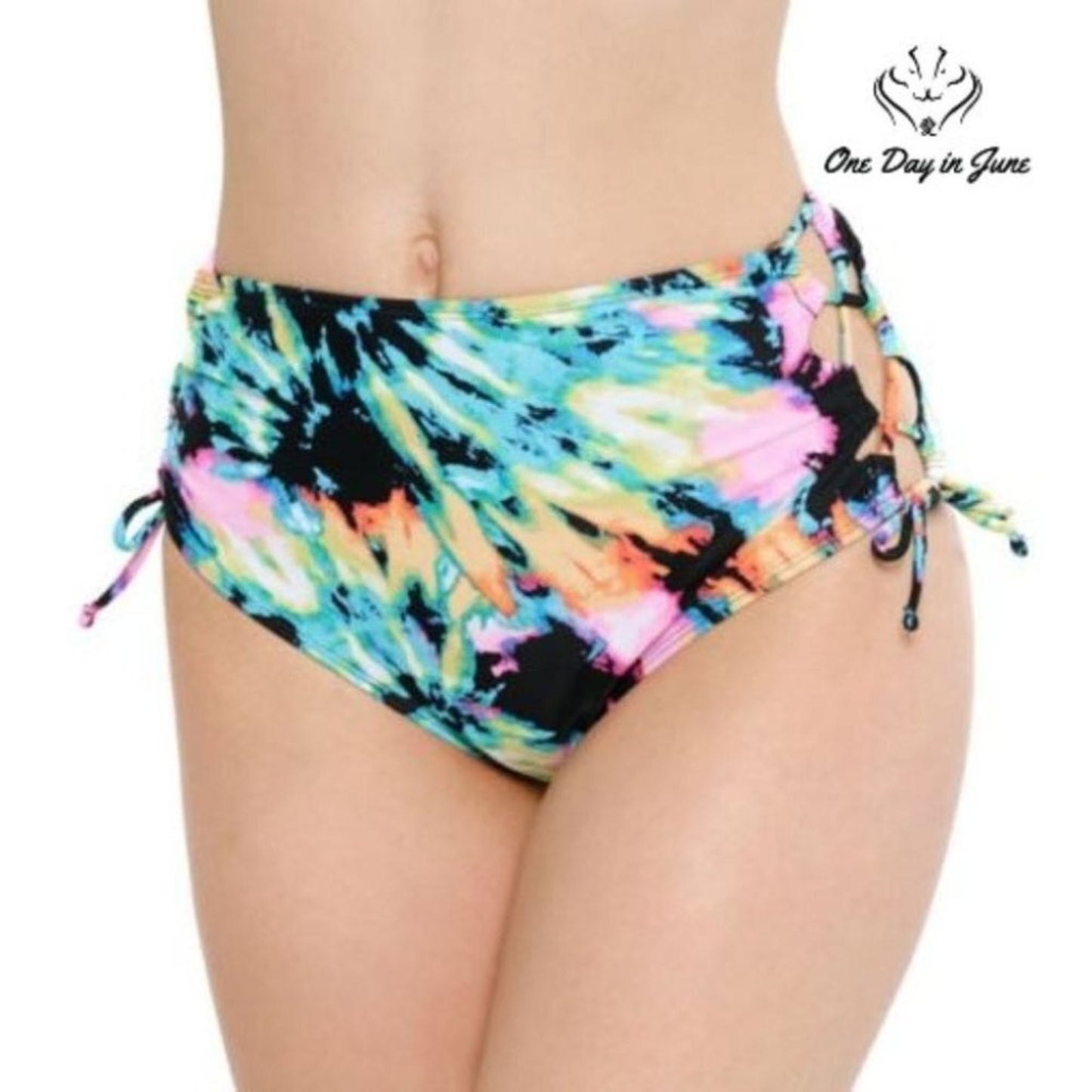 Arizona Jean Co. Juniors Tie Dye Bikini Bottom Size S