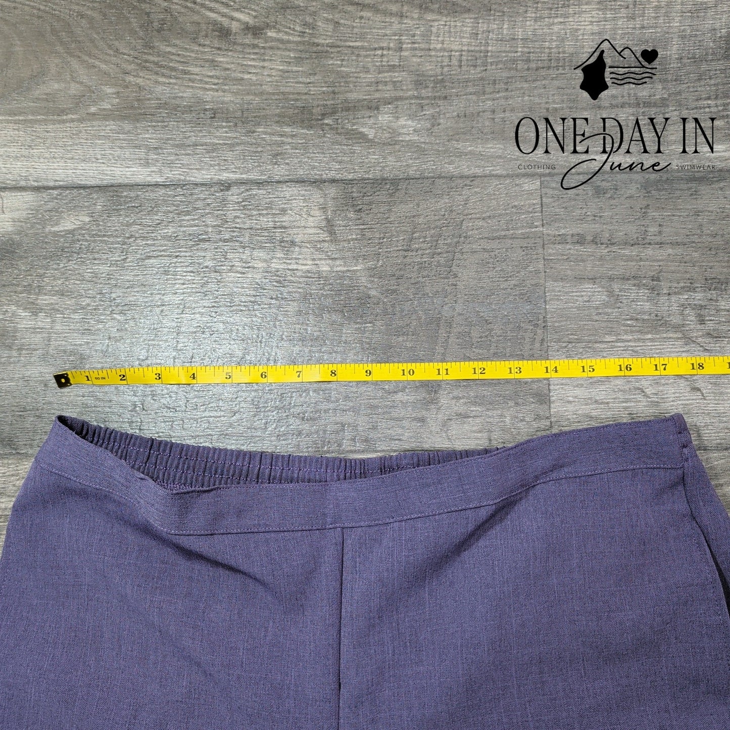 Alfred Dunner Classic Fit Pull On Pants Plum Purple Straight Leg NWT Size 14