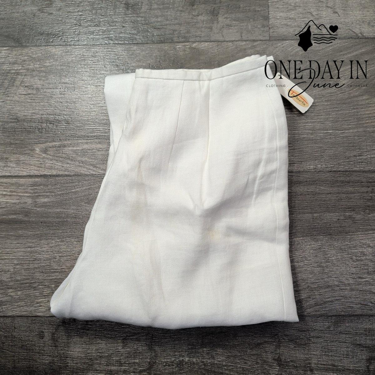Talbots Irish Linen Women's White Straight Leg Dress Pants NWT Size 8