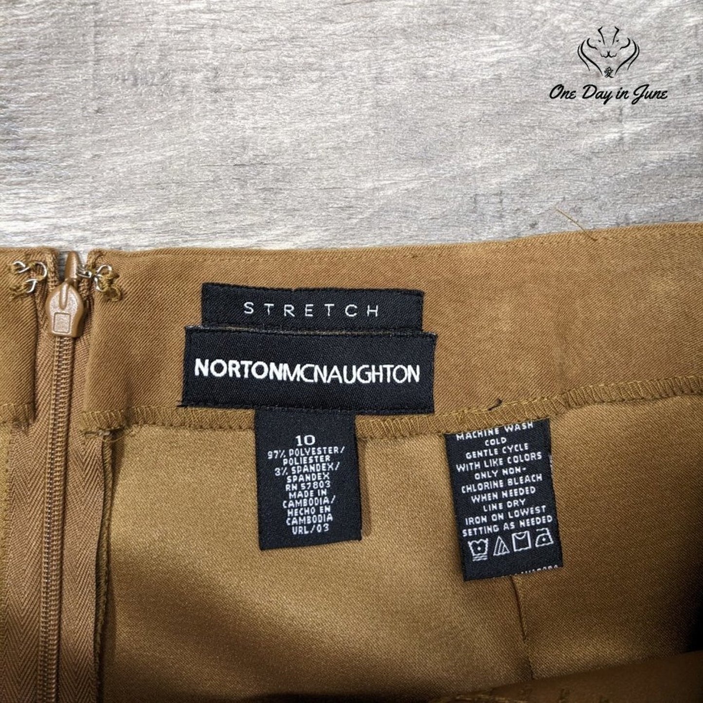 Norton McNaughton Embroidered Stretch Pencil Skirt Size 10