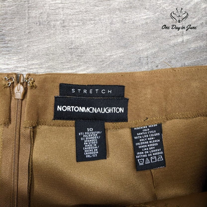Norton McNaughton Embroidered Stretch Pencil Skirt Size 10