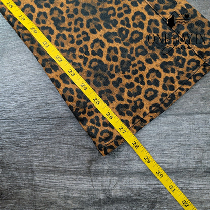 7 For All Mankind Slim Kick Jeans Leopard Coated High Rise NWT $225 Size 12 (31)