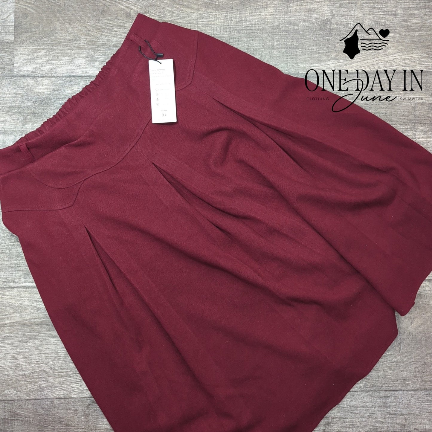 Tanming Wool Layered Midi Skirt Size XL