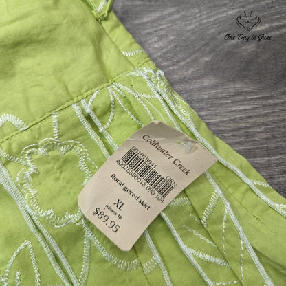 Coldwater Creek A Line Pleated Skirt Size XL