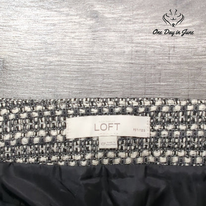 Loft Petite Wool Blend Lined Mini Skirt Size 10P