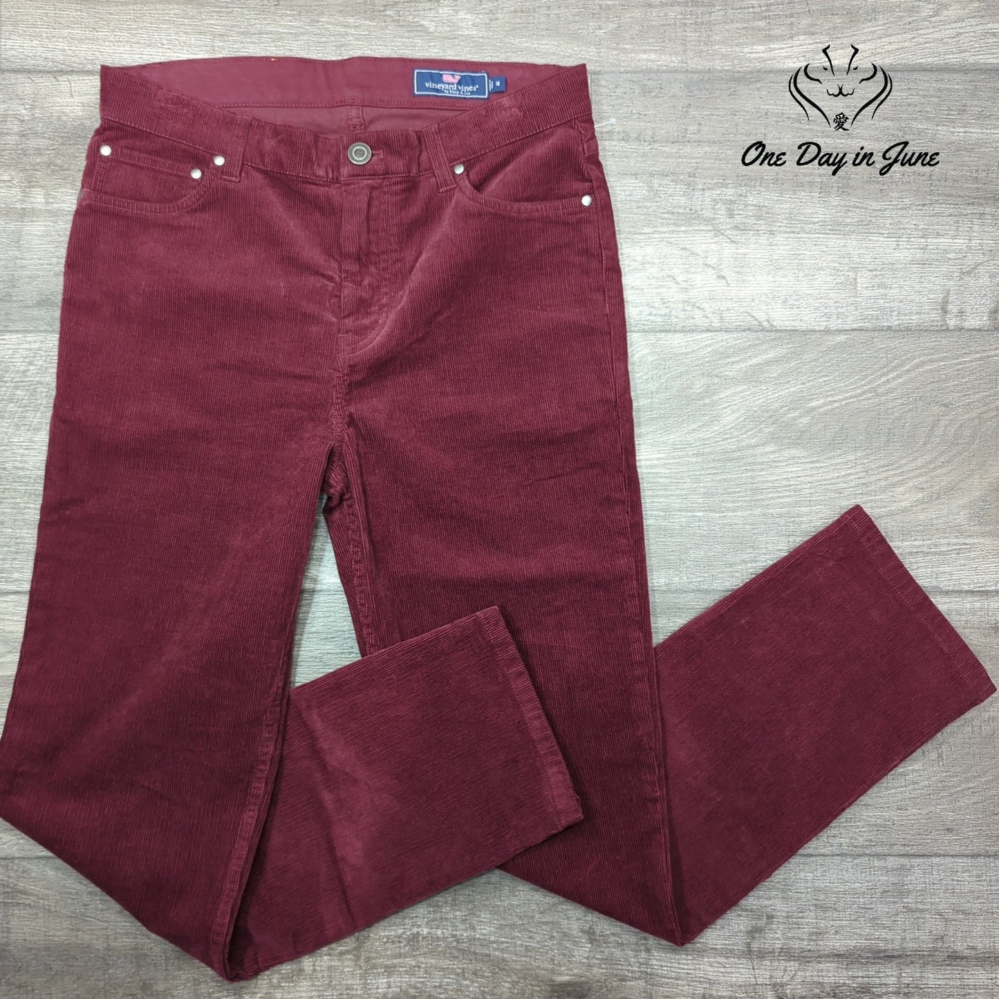 Vineyard Vines Straight Leg Corduroy Pants Size 18