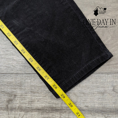 Buffalo David Bitton Supreme Mid Rise Skinny Corduroy Pants Black NWT Size 8