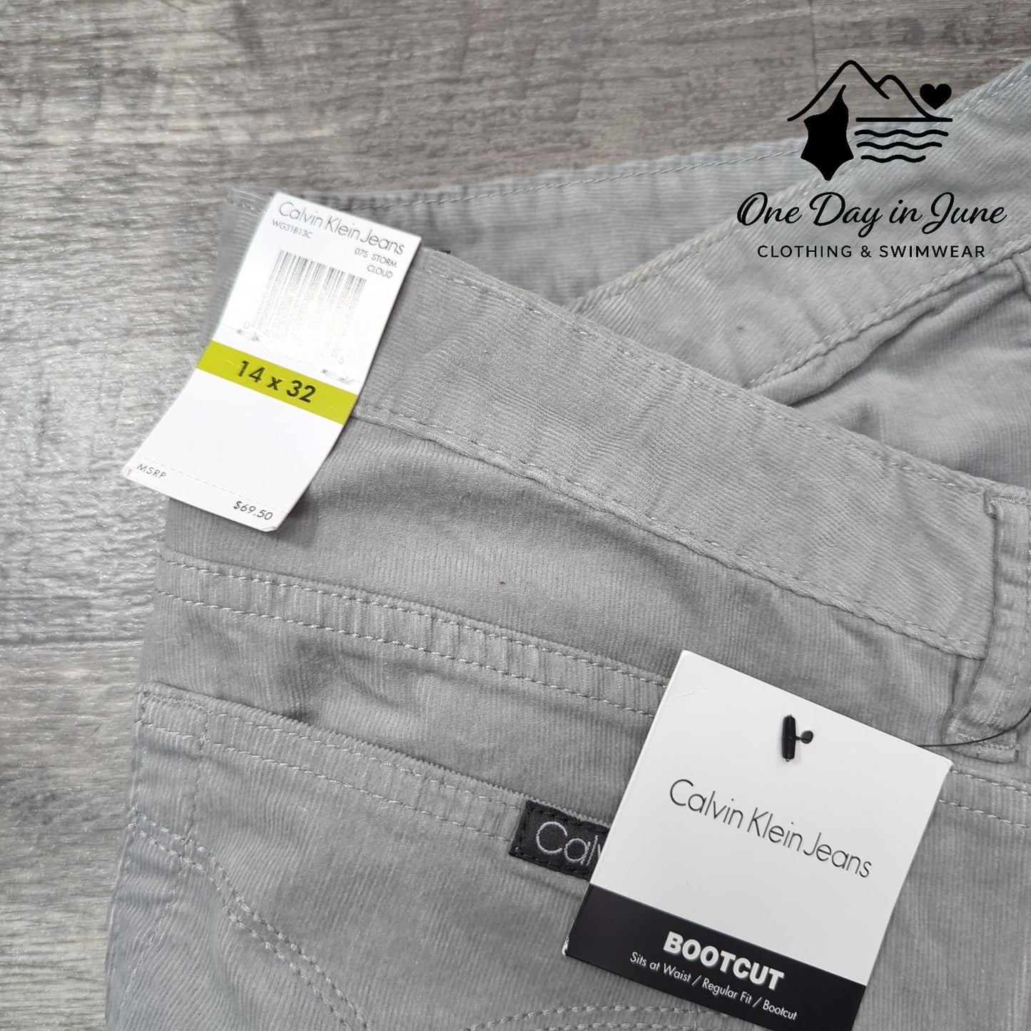 Calvin Klein Boot Cut Corduroy Pants Size 14