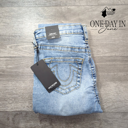 True Religion Jennie Curvy Super Skinny Distressed Jeans NWT $199 Size 28 (6)