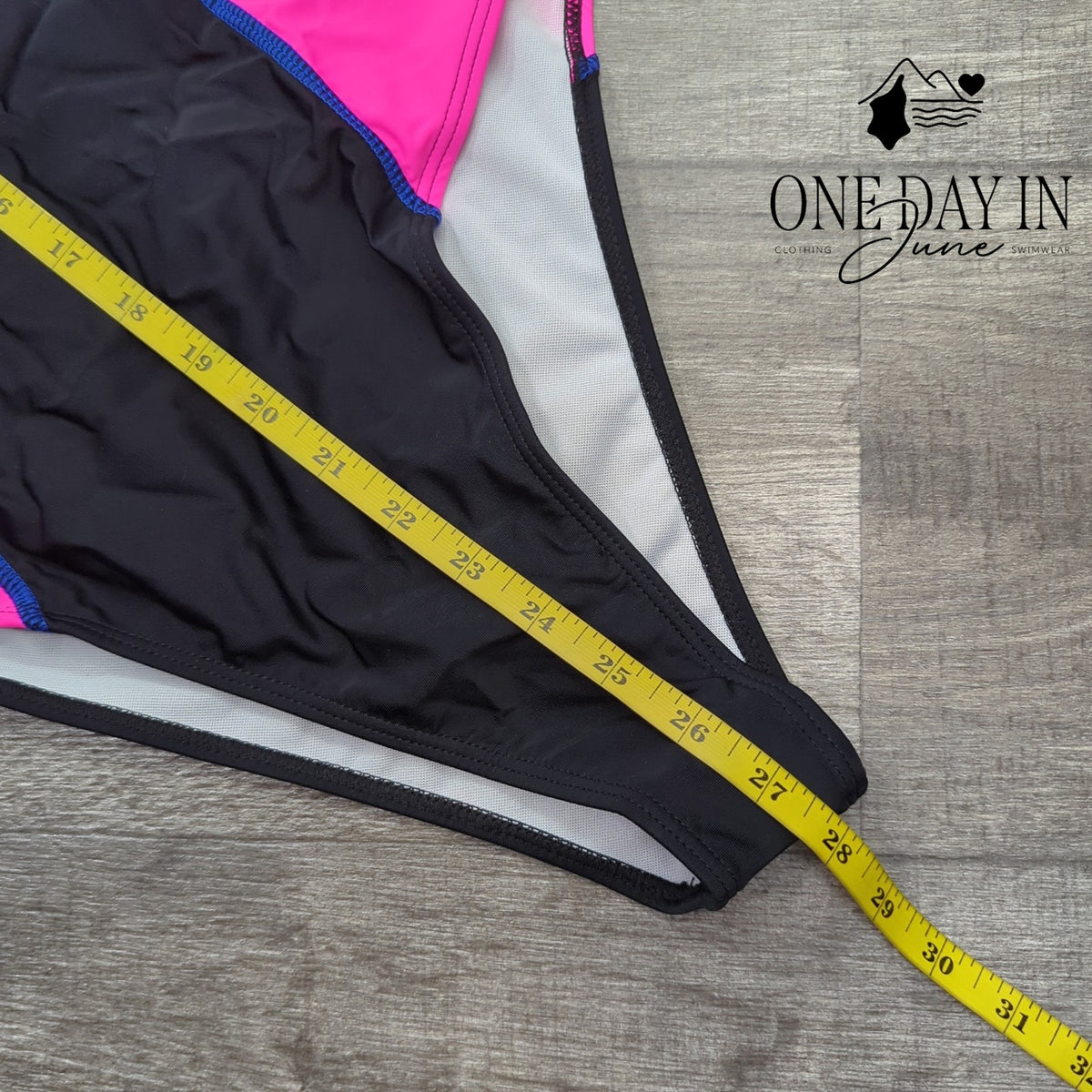 Bikinx High Neck Zip Front Cheeky One Piece Swimsuit Colorblock NWT Size M