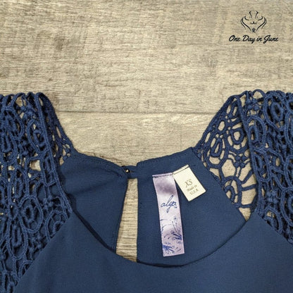 Alya Sleeveless Sheer Lined Mini Dress Size XS