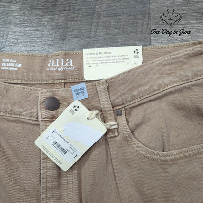 a.n.a High Rise Balloon Jeans Size 14