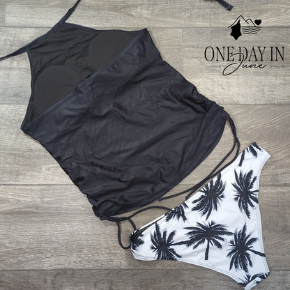 CharmLeaks High neck Tankini Swimsuit Size XL