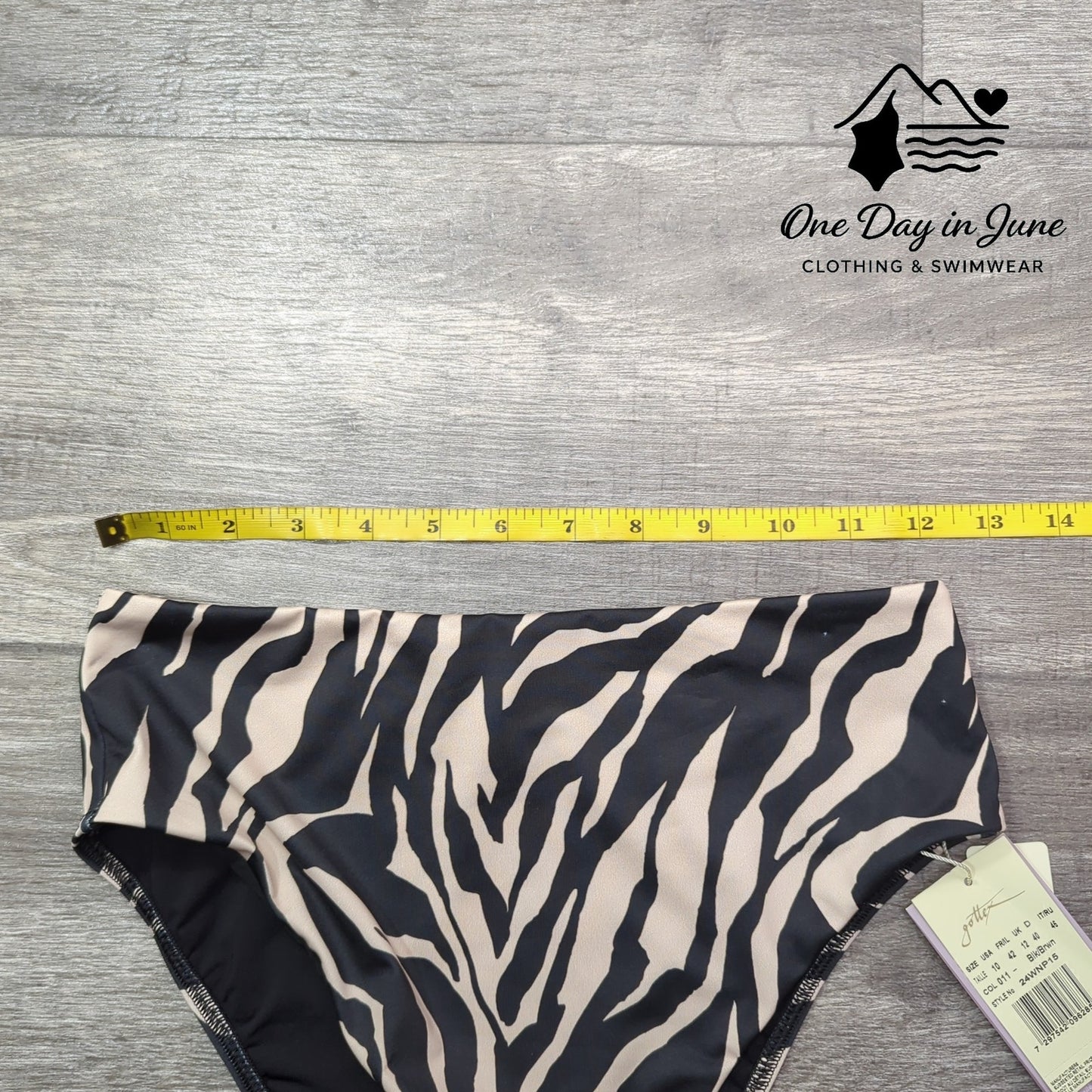 Gottex Luma High Waist Bikini Bottom Size 10