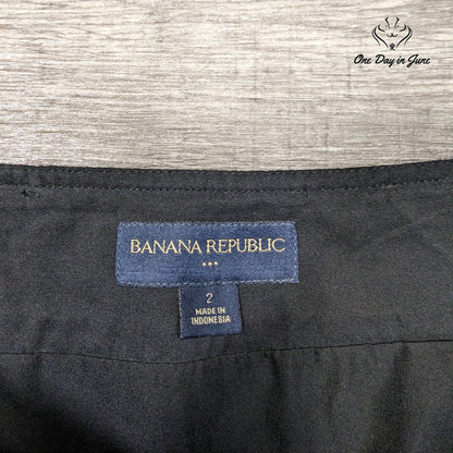 Banana Republic Tweed Pencil Mini Skirt Black Pink Multicolor Size 2
