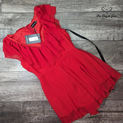 Prettylittlethings Sleeveless Plunge Mini Dress Size 6