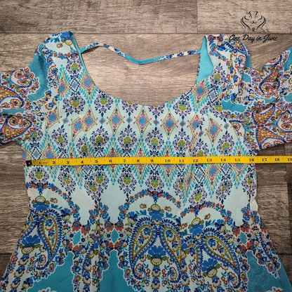 As U Wish 3.4 Sleeve Layered Mini Dress Size S