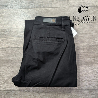 AG Adriano Goldschmied The Layla Cropped Flare Trouser Pants Black NWT 27 Size 4