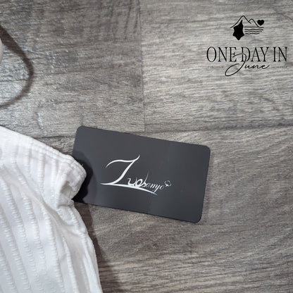 Zuobango High Waist Crop Bikini Swimsuit Size XL