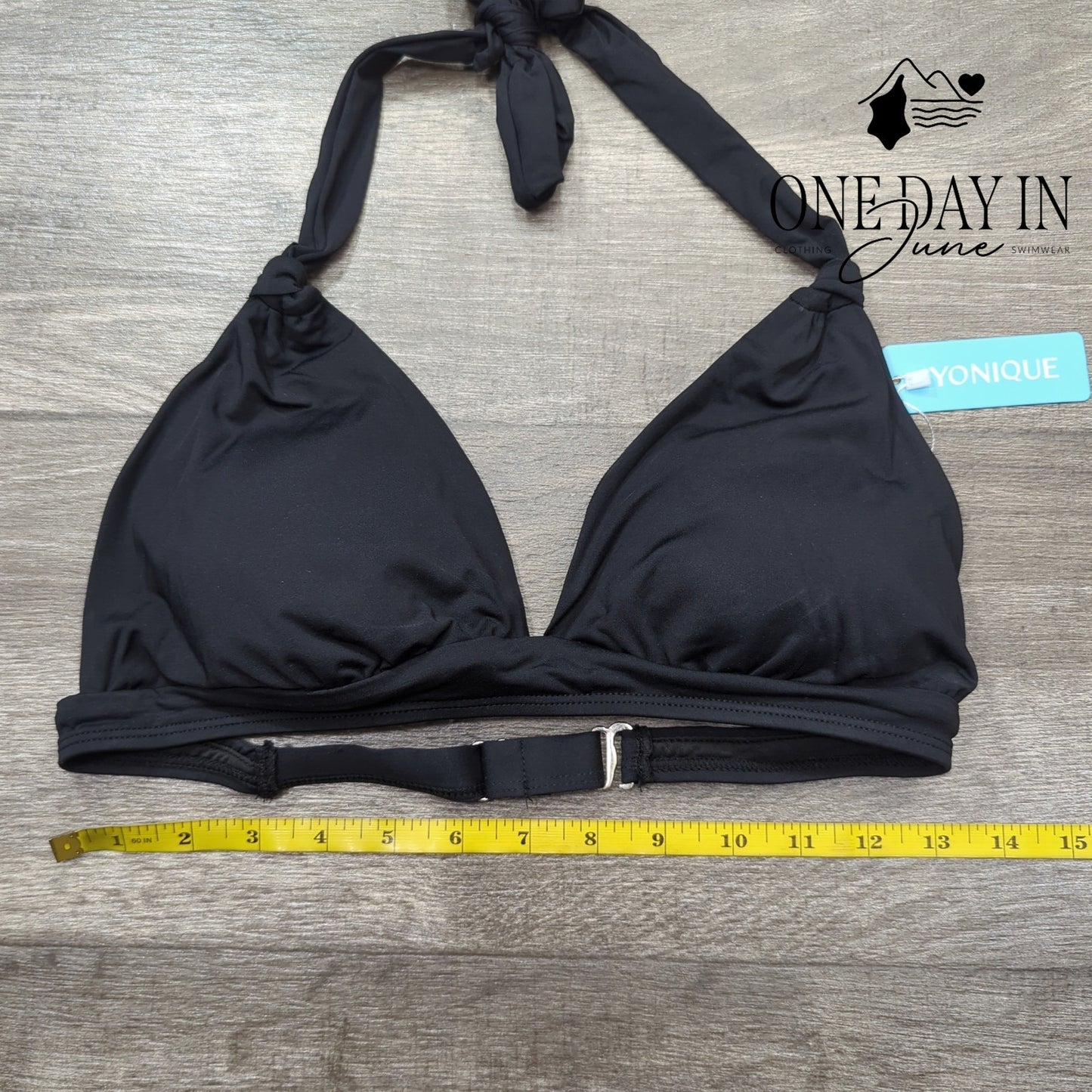 Yonique Halter Molded Cup Bikini Top Size S
