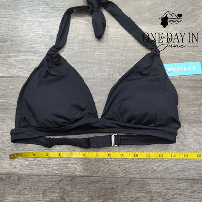 Yonique Halter Molded Cup Bikini Top Size S